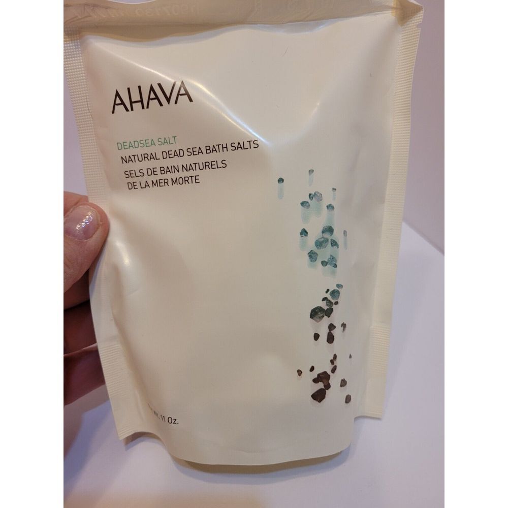 New AHAVA Deadsea Salt Natural Dead Sea Bath Salts 11 oz